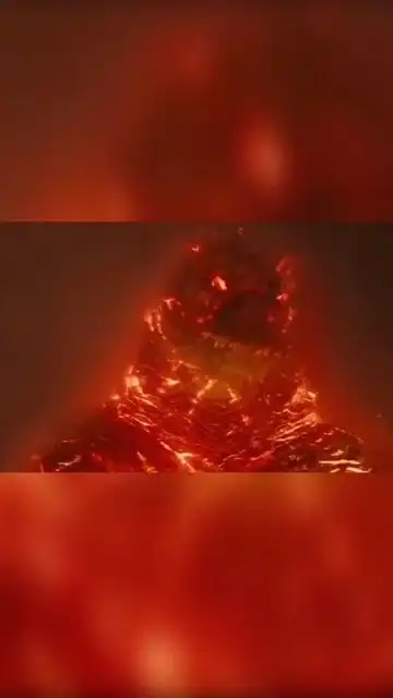 超进化形态的哥斯拉,熔岩状态谁与争锋,一个激光炮打的基多.