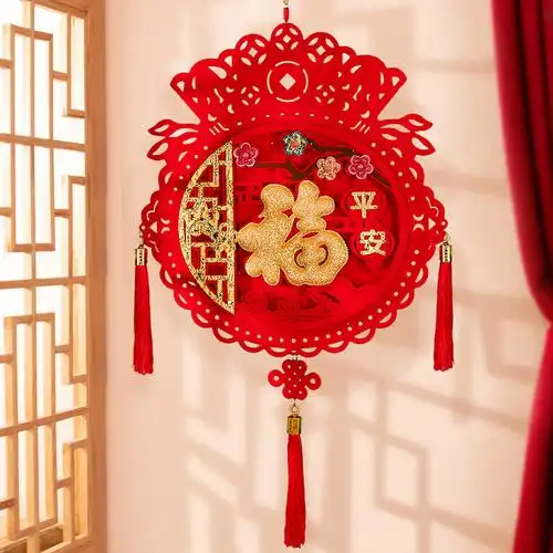 虎年2022年货置办年味贺年新年过年家里装饰家用春节挂件客厅挂饰