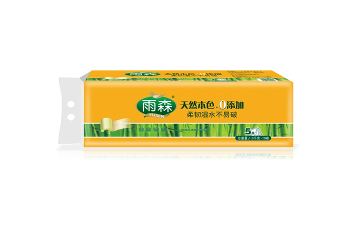 雨森竹浆本色中长10卷卫生纸