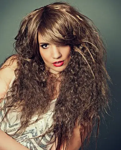 长发爆炸头卷发发型图片