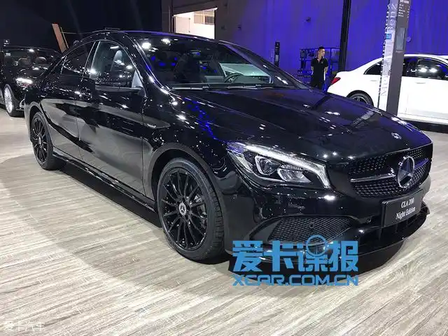成都车展探馆 奔驰cla暗夜特别版抢先看