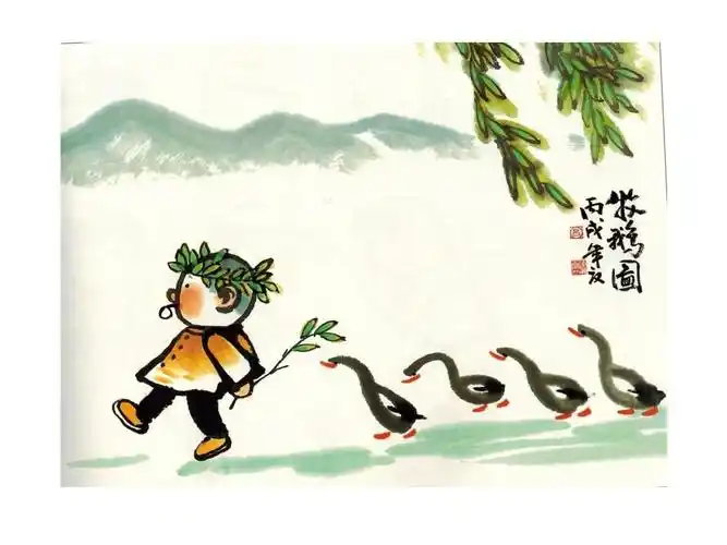 《童年的水墨画》——溪边,江上,林中