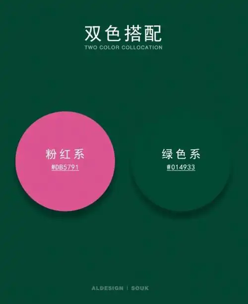 娇艳的粉色和鲜嫩的绿色搭配,是大胆的撞色尝试,穿着上精致跳脱,也
