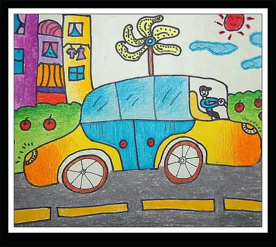 一年级美术上册_画汽车课件_人美版1