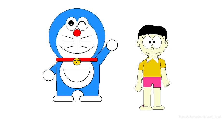python画哆啦a梦和大雄