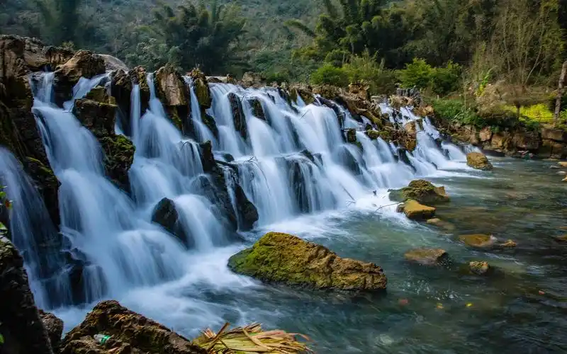 瀑布,风景,美观,自然,壁纸美丽的瀑布美景电脑高清壁纸