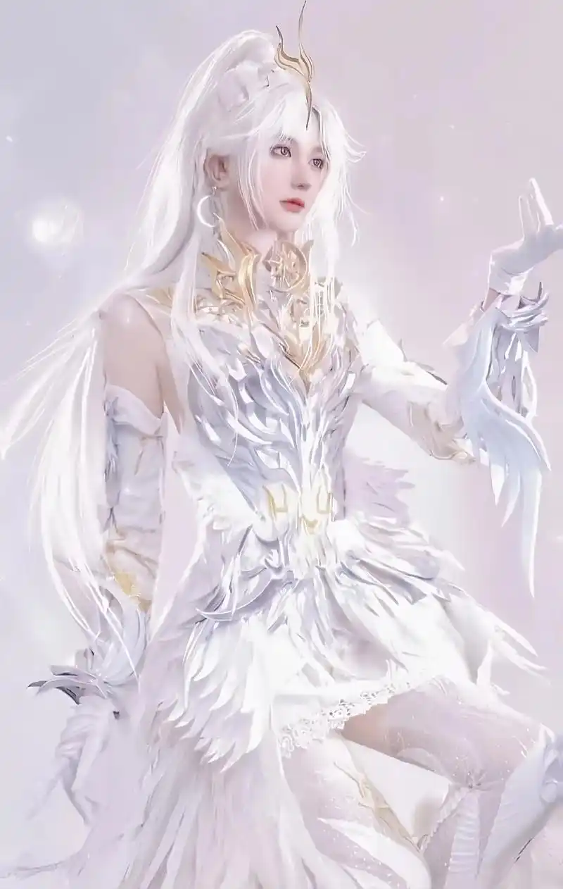 神明与你同在.#二次元 #cos #天谕手游 #誓羽 #天使 - 抖音