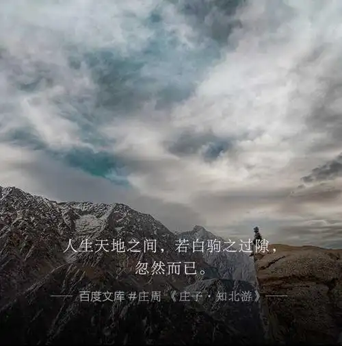 听庄子讲故事人生在世恍若白驹过隙