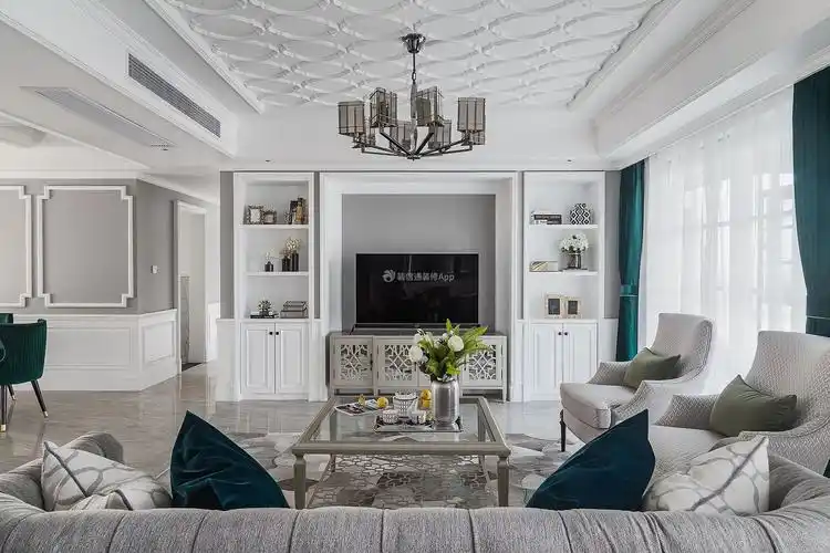 客厅石膏吊顶装潢设计效果图片
