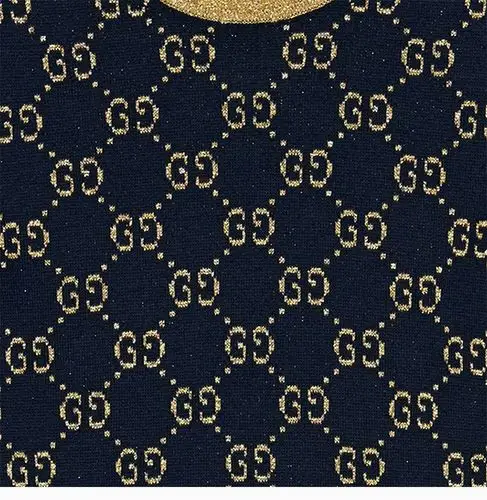 gucci/古驰 19秋冬 女士海军蓝棉质经典双g图案时尚短袖t恤