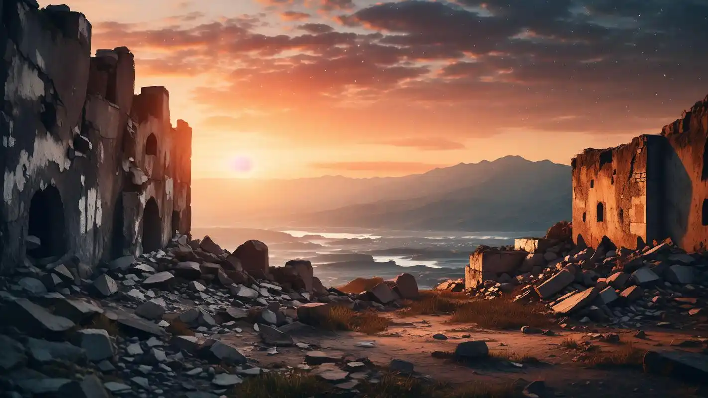 92废墟之美,伤感壁纸精选94