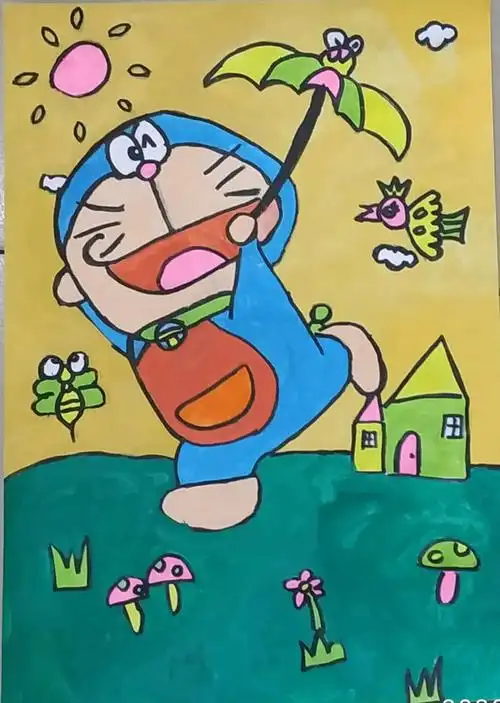 82画室2020暑假儿童画卡通画 师生作品集