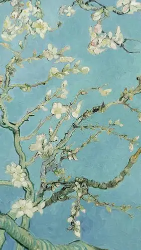 荷兰 梵高《杏花盛开》