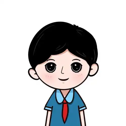 海珠区学科组动漫人物ppt专用《学生》|动漫|单幅漫画|女孩球球