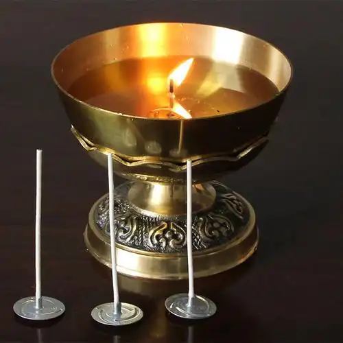 灯芯油灯液体酥油蜡芯线油漂油浮子如意棉质蜡烛