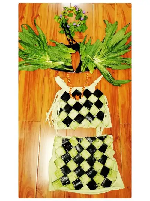 小朋友的蔬菜衣服秀