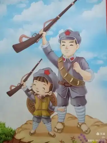 翻过大雪山,红小丫又跟着部队走过草地,最后胜利地抵达了陕北.