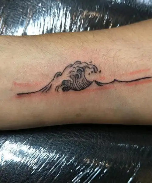 海浪_纹身图案手稿图片_三七的纹身作品集