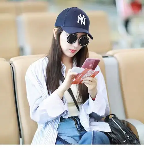 gucci/古驰太阳镜女士个性圆框墨镜小蜜蜂太阳眼镜倪妮吴亦凡明星同款