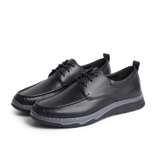 森达商务休闲皮鞋男士2022秋季新款商场真皮休闲皮鞋