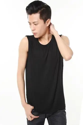 运动健身宽肩无袖t恤男士背心坎肩打底夏季