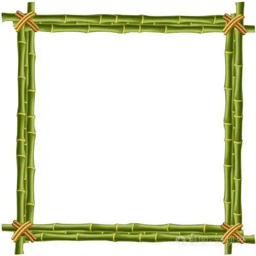 模型剪辑艺术边界模板相框隔离在白色背景.