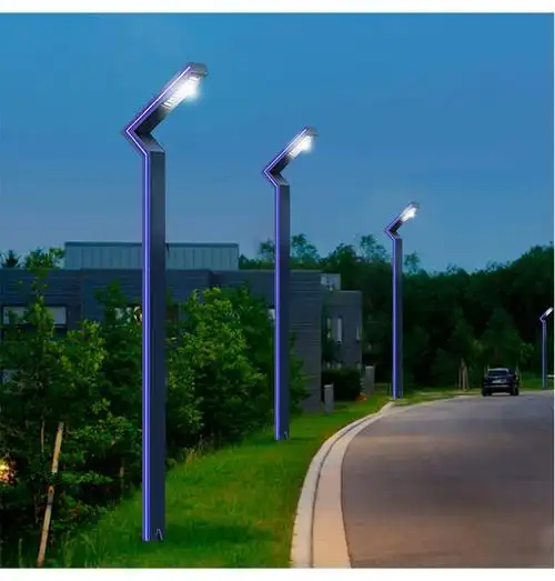 zghhdq庭院灯户外防水花园别墅七字led路灯3米小区太阳能铝型材景观