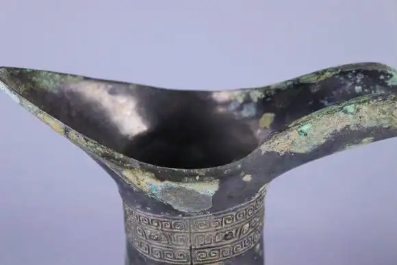 wensheng xuan art auction llca pair of bronze cup 青铜角杯一对