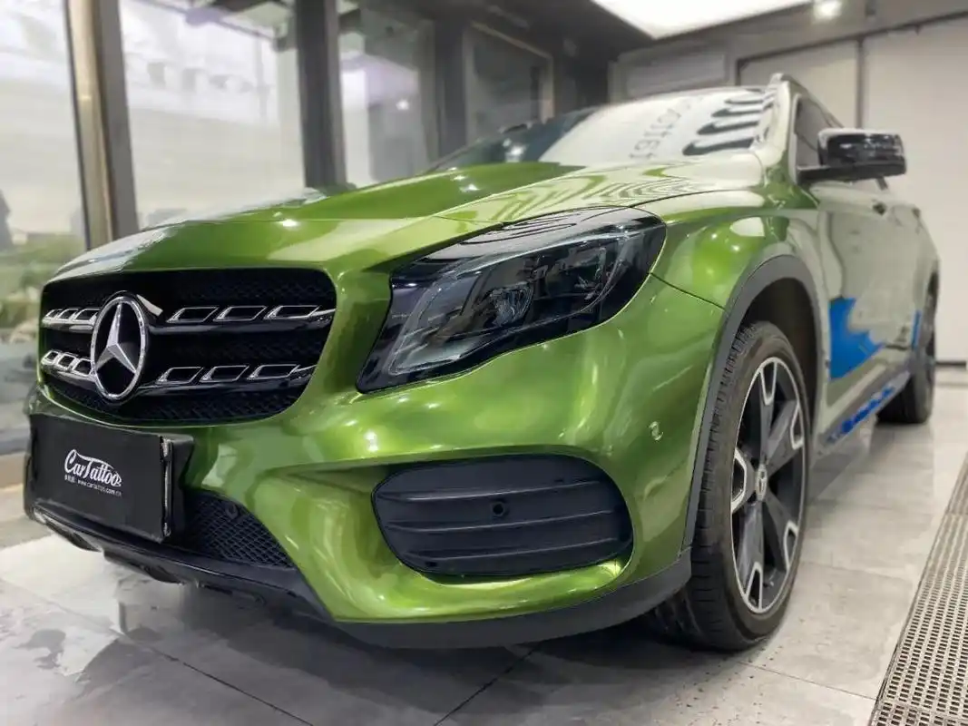 爱了爱了源自保时捷的抢手货色曼巴绿在奔驰gla上原来是这番味道