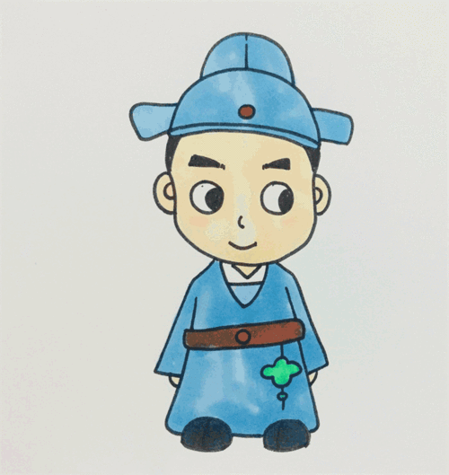 怎么画动漫的古代人物简笔画