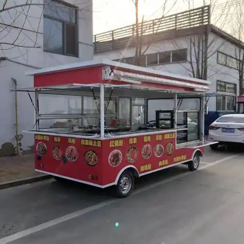 多功能流动小吃车电动美食车可定制早餐车快餐车路边摊烧烤炸串关东煮