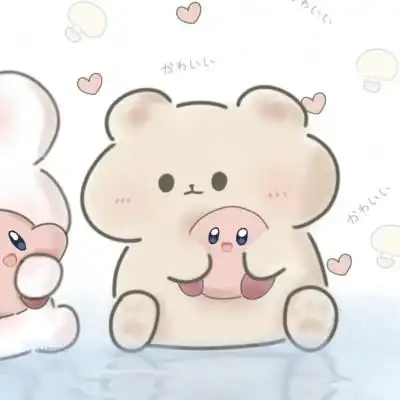 小动物呆萌小可爱的情侣头像48张_情侣动漫头像_头像屋