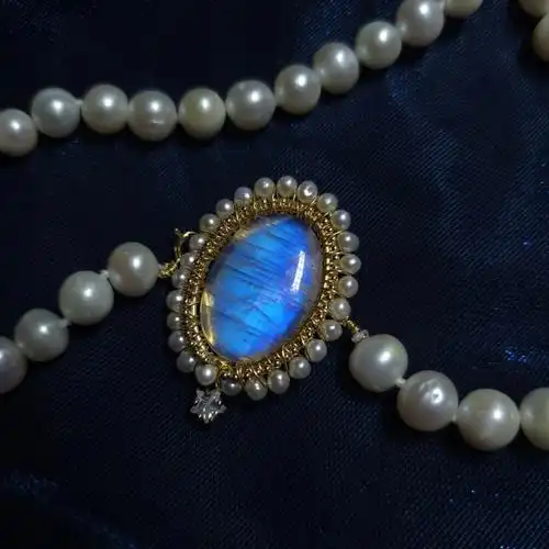 月光石项链分享