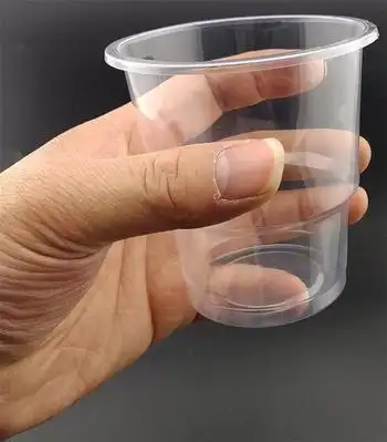 加厚一次性塑料杯子批发 250ml优质口杯 环保航空塑料杯泡茶杯子