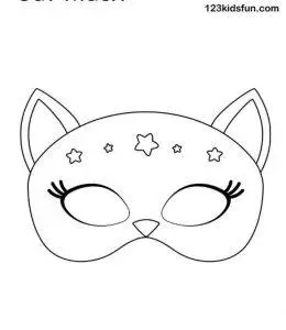 面具打印 | 红豆饭小学生简笔画大全