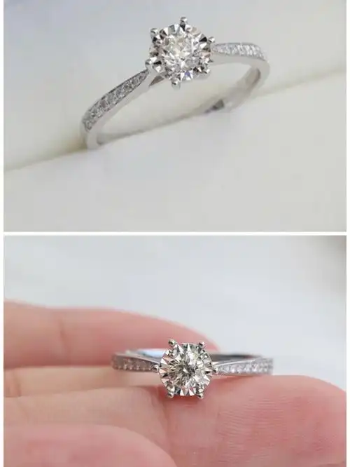 车花星光六爪钻戒备婚小能手绝佳