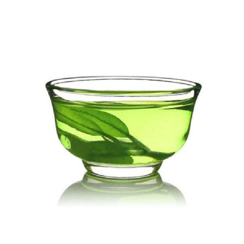 玉兰香 耐热玻璃品茗杯 40ml功夫小茶杯 玻璃杯玻璃茶具6只套装