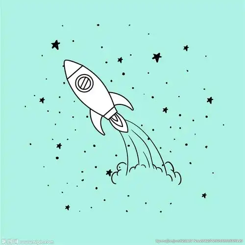 简笔画火箭
