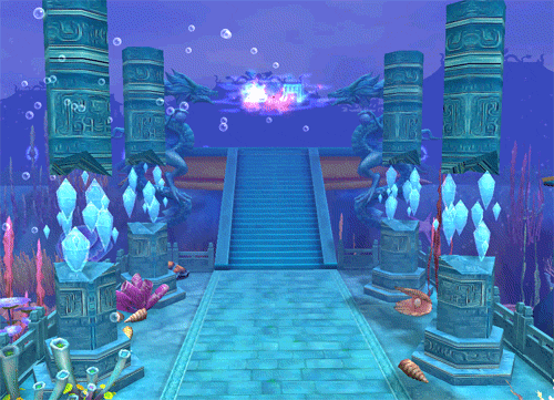 海底龙宫大殿胜景东海仙岛龙宫初显,汹涌海水挡不住"仙"气逼人的定海