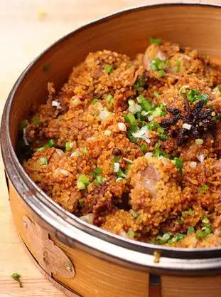 小米蒸肉