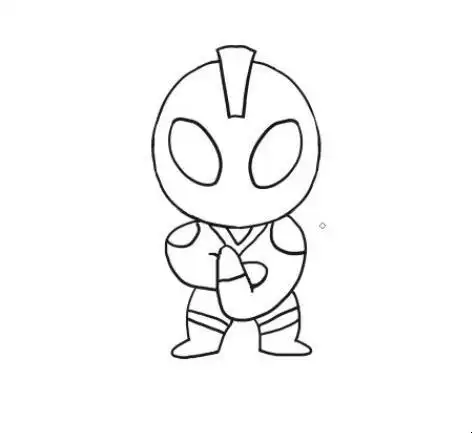 奥特曼简笔画怎么画