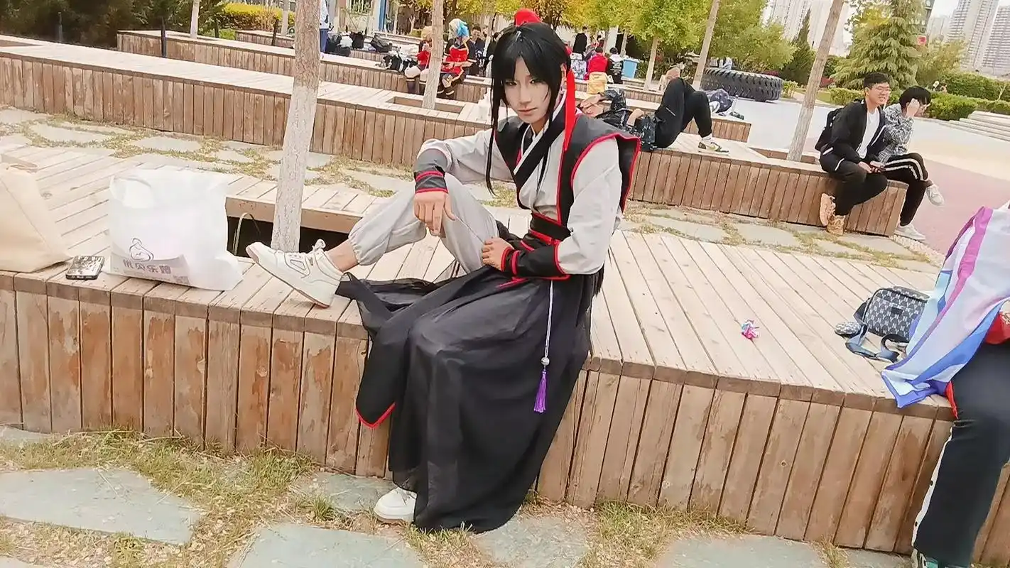 魏无羡cos#cos#蓝忘机魏无羡 #漫展 #魔道祖师 #o - 抖音