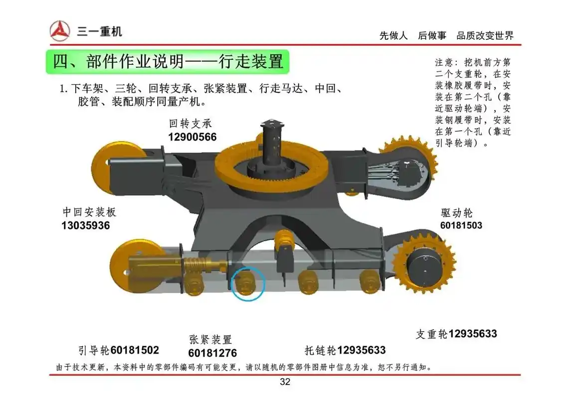 挖机维修 #三一 #行走装置  - 抖音