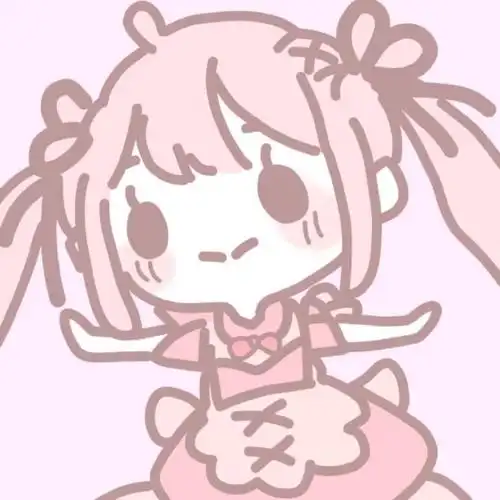 粉色可爱卡通头像图片 少女粉可爱头像图片