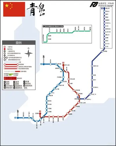 青岛地铁线路图2018