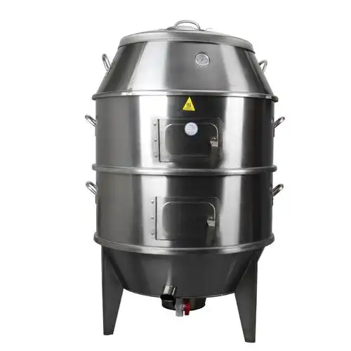 商用七公黄泥叫花鸡烧烤炉童子子鸡木炭烤桶烤禽炉