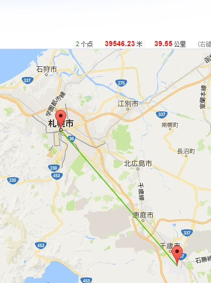 札幌市区离新千岁机场有多远