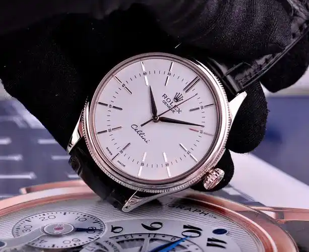 新款18k白金劳力士rolex切利尼系列50509自动机械男表