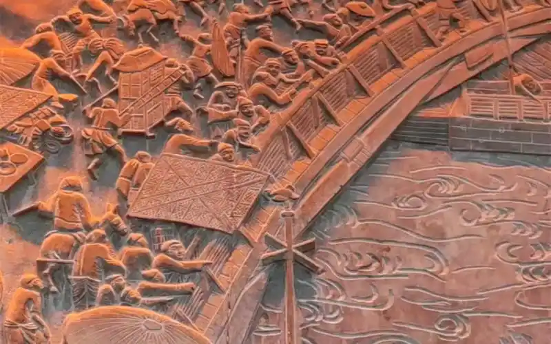 清明上河图石雕版