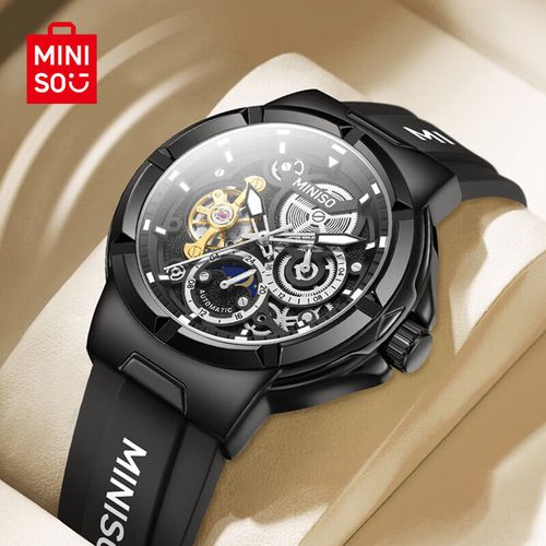 miniso名创优品手表男士全自动机械表十大品牌学生夜光防水2024新款男